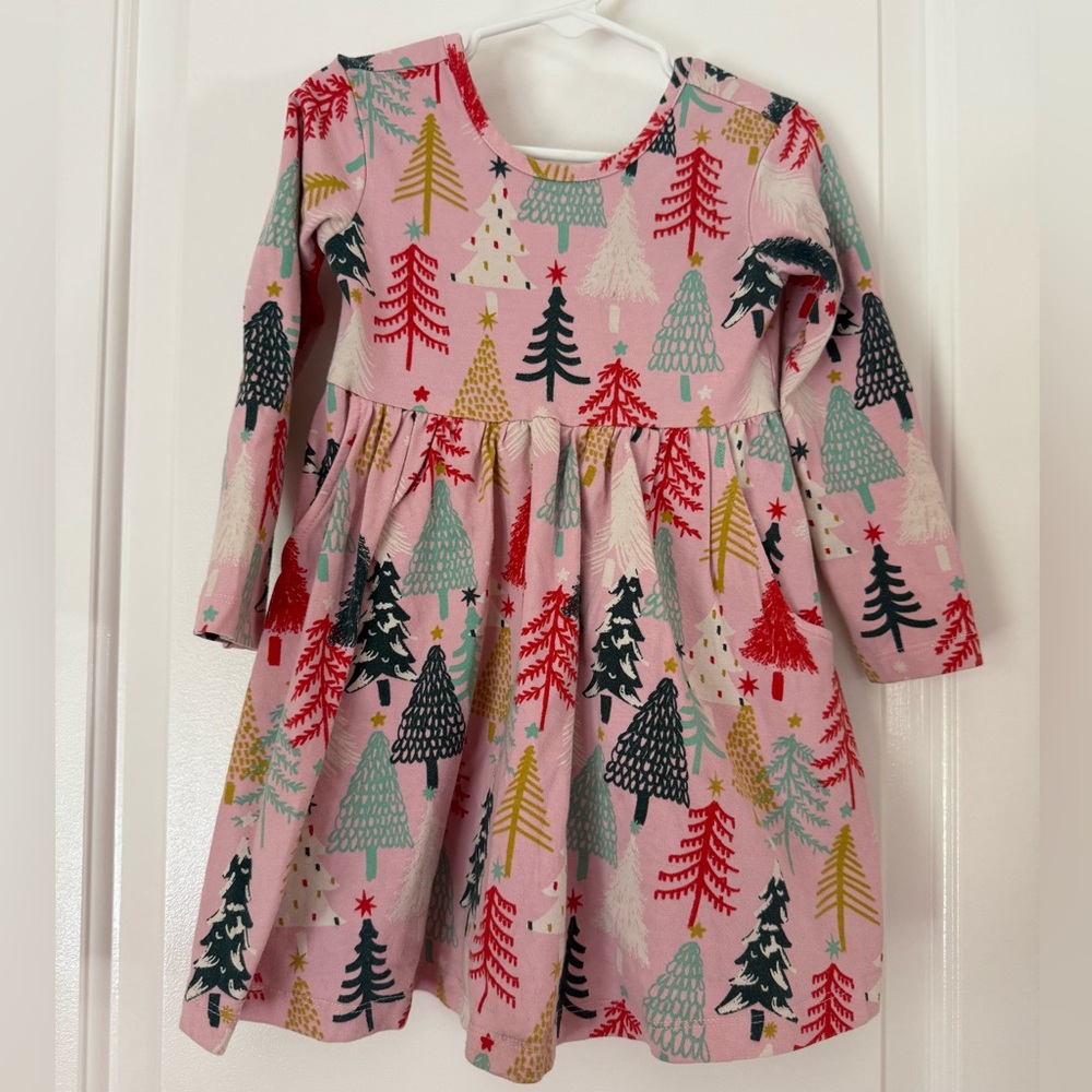 Hanna Andersson Multicolor Tree Print Dress